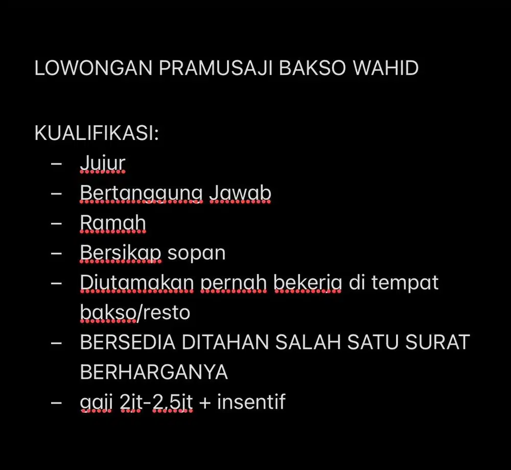 PRAMUSAJI BAKSO WAHID