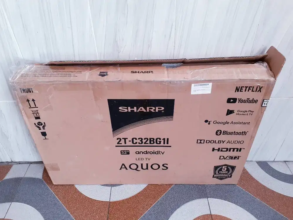 TV LED ANDROID SHARP 32IN YOUTUBE NETFLIK DIGITAL TV MULUS