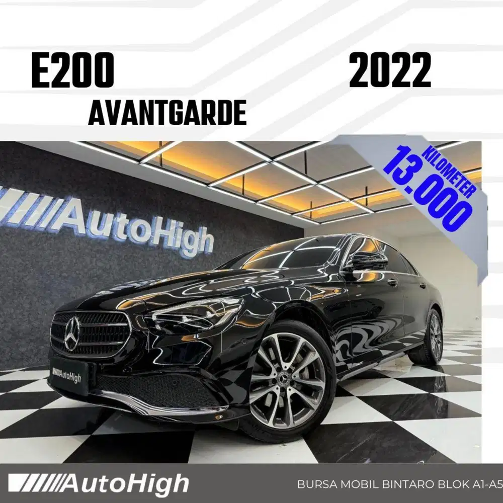 DP10% [Km13.000] E200 Avantgarde 2022 Black Reg 2021 #AUTOHIGH