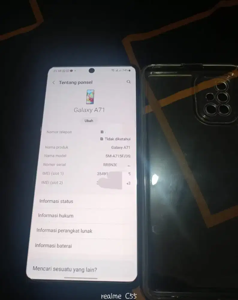 Samsung A71 ram 8/128