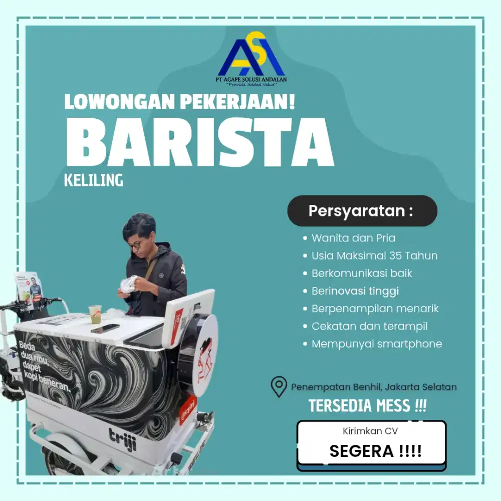 Barista kopi keliling selis