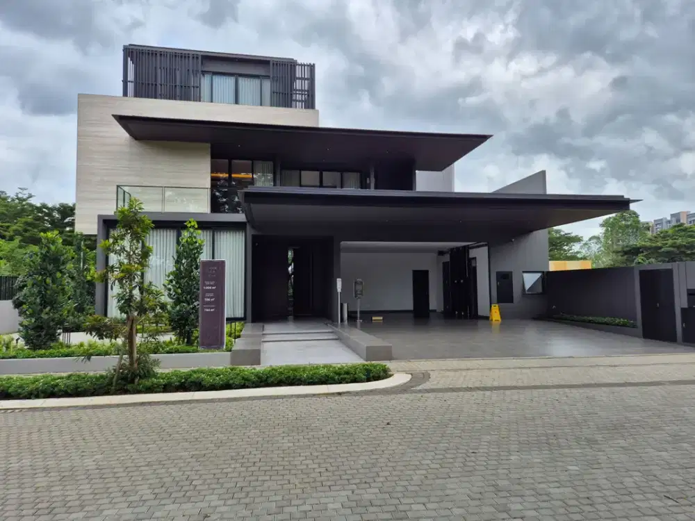 Botanic Villa Rumah Siap Huni Full Furnished Private Pool & Lift di Hoek Cluster Mewah Navapark BSD