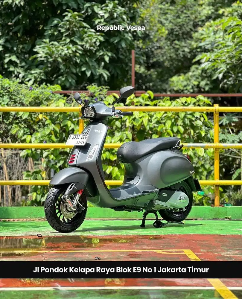 PIAGGIO VESPA SPRINT S150 IGET LED ABS TH 2023 WARNA GREY TITANIO