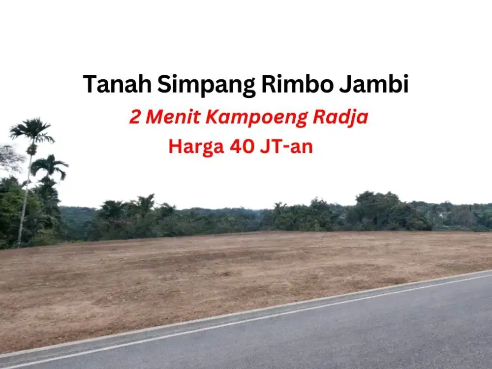 Tanah Simpang Rimbo Kota Jambi 200 m2