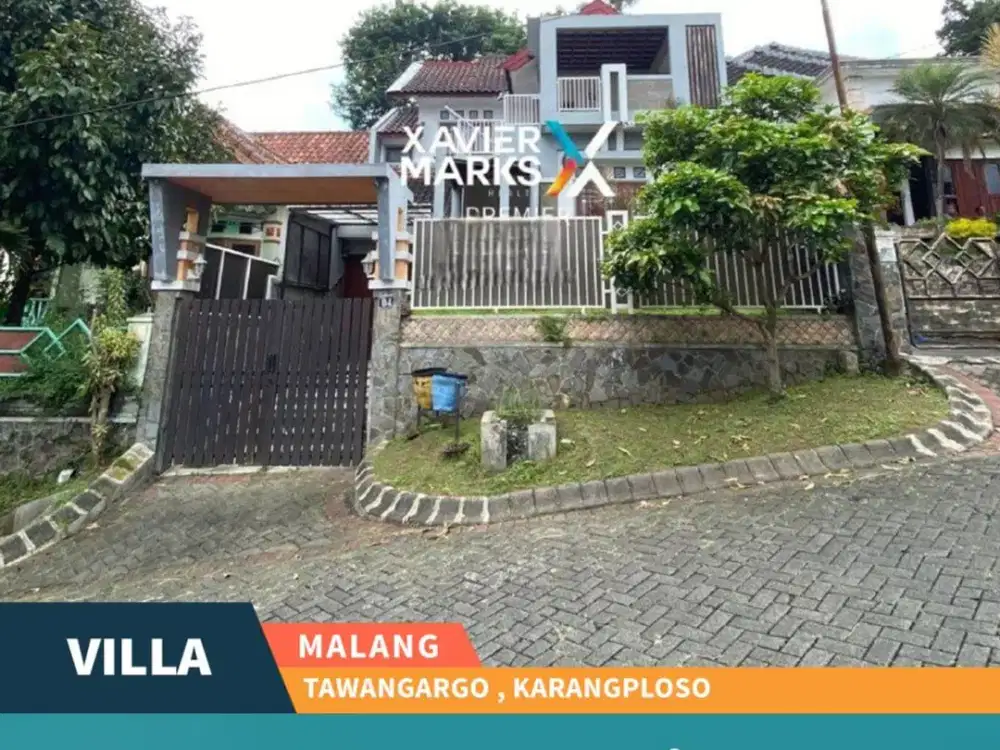 Dijual Villa 2 Lt Dekat ke Batu di Tawangargo Karangploso Malang
