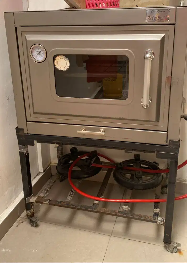 Oven Gas Golden Star - Gas - Api Atas Bawah - 2 Tingkat