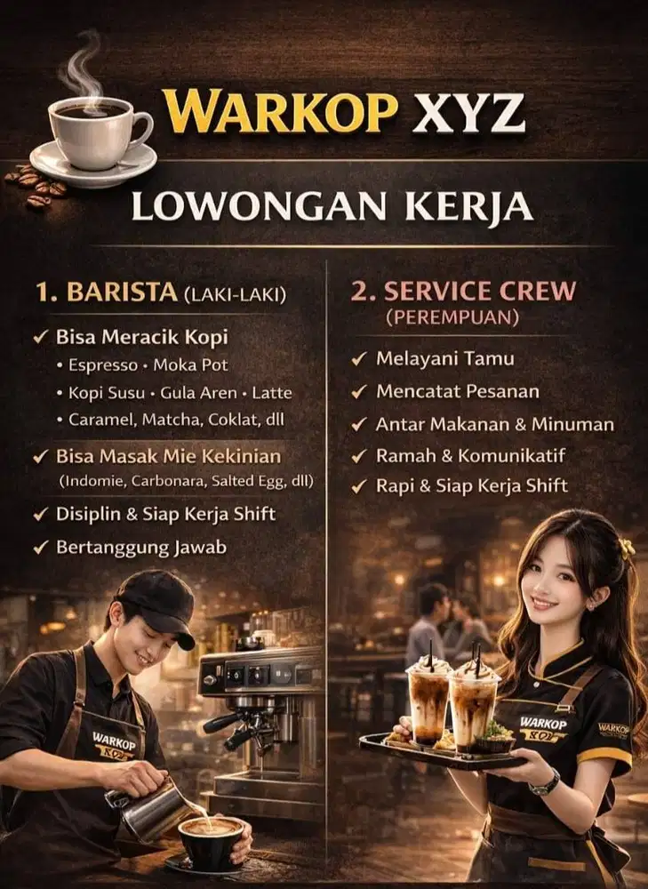 Karyawan Warung Kopi