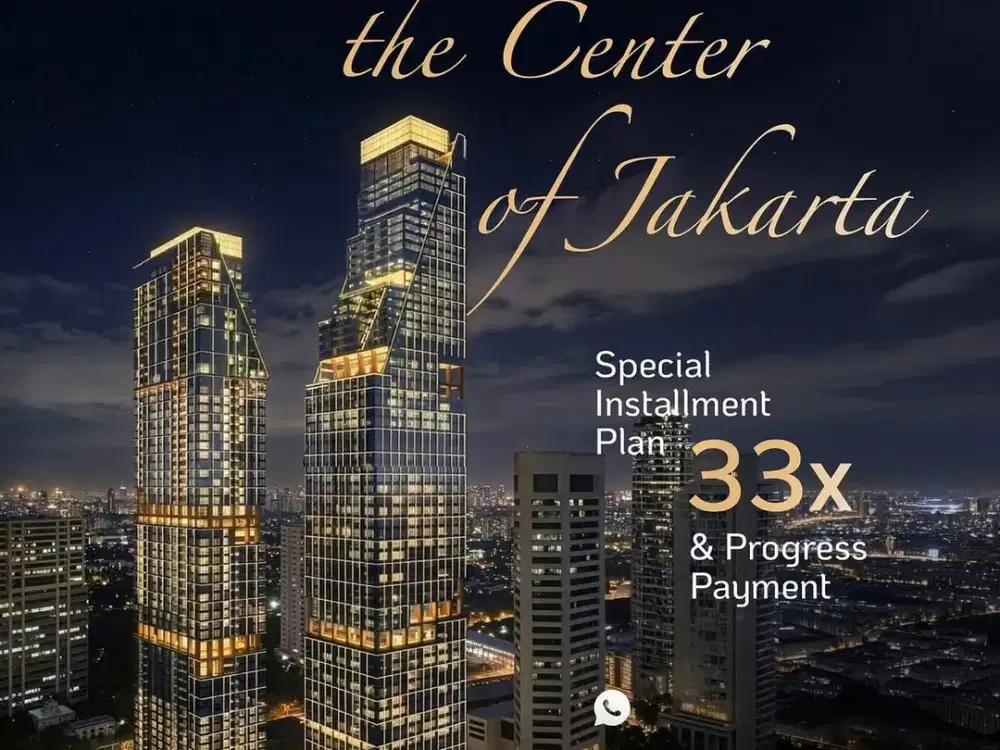 Dijual Apartemen Two Sudirman 2+1 BR (Size 175 sqm / 176 Sqm & 182 Sqm) LOW FLOOR START Rp 11,65 MILIAR + TAX LIMITED UNIT