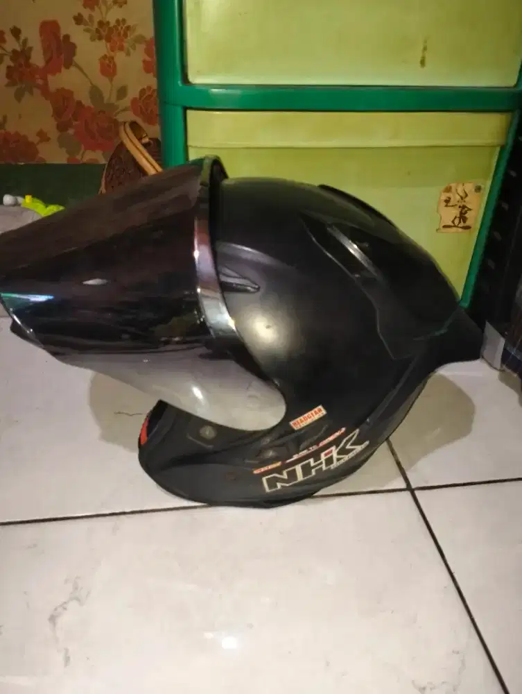 Helm NHK r-1 dobel visor siap pakai langsung
