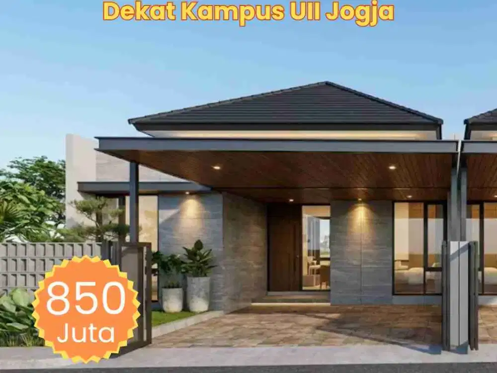 Rumah Baru Lingkungan Perumahan Jl Kaliurang Sleman. Free BPHTB