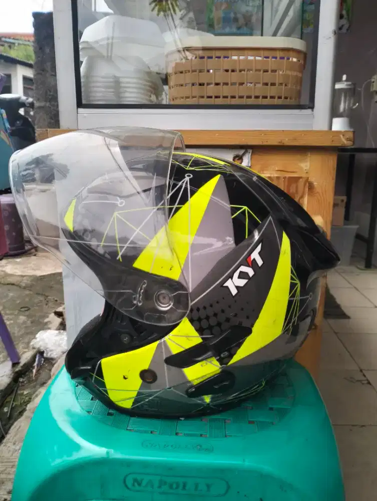 HELM KYT GALAXY R DOBEL VISOR SIAP PAKAI