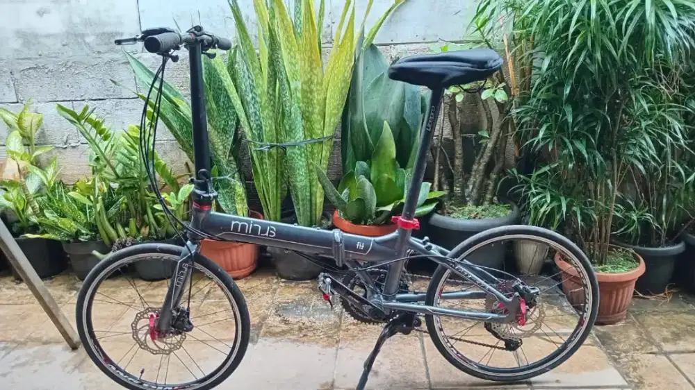 sepeda lipat merk minus fit full aloy (enteng)