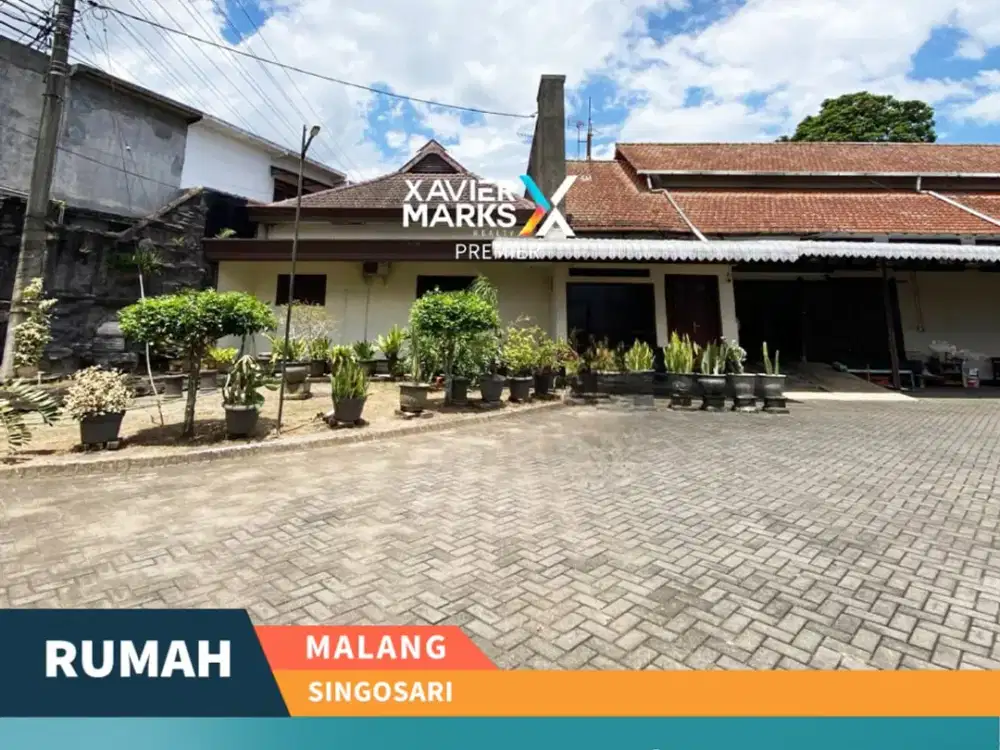 Dijual Rumah + Gudang Nol Jalan Singosari Malang Bangunan Terawat
