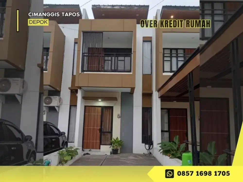 Jual Rumah Take Over 2lantai 78JT dkt Tol di Perum Sabia Premiere Cimanggis