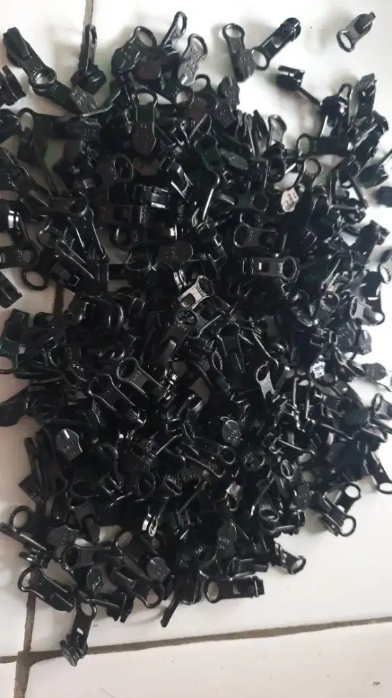 kepala resleting no 3 gigi halus jersey gamis sweater 300 pcs