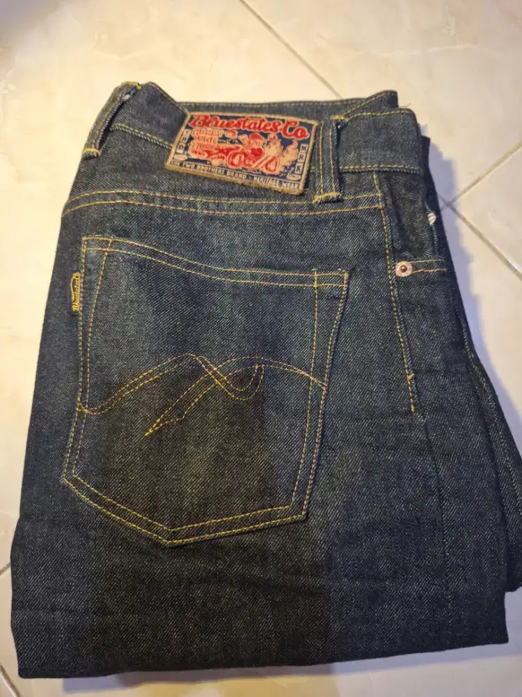 Raw Selvedge Denim 16.5 Oz, Size 28