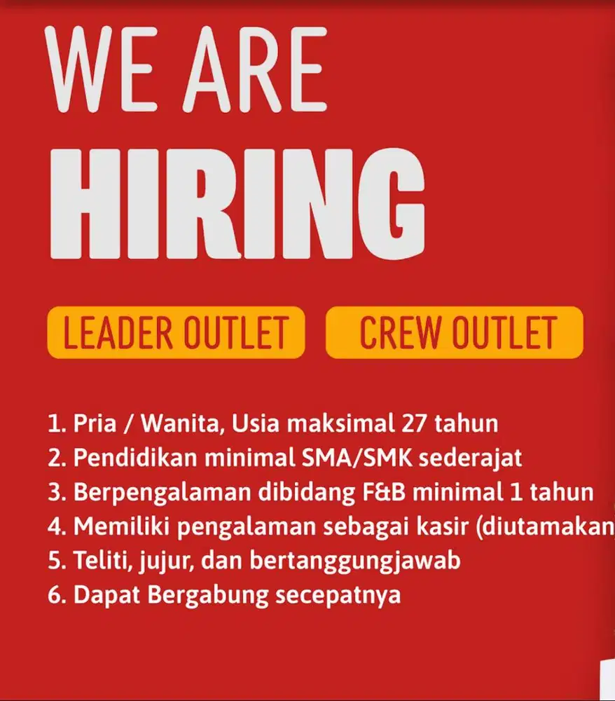 LEADER dan CREW OUTLET