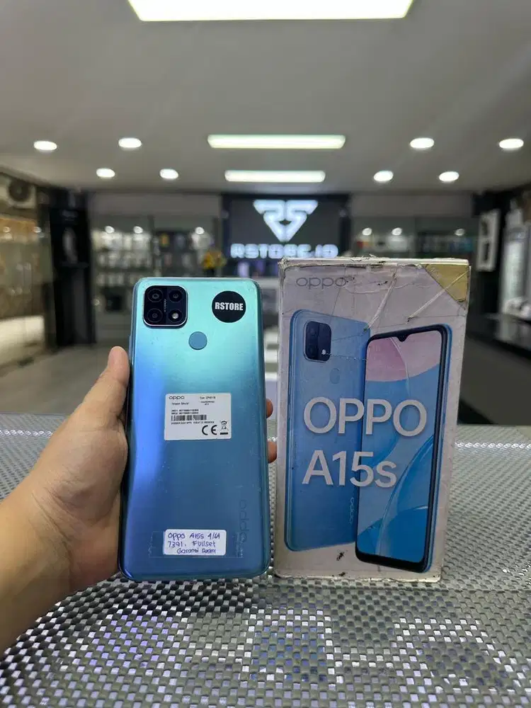 Oppo a15s 4/64Gb Fullset, ex garansi resmi/indonesia
