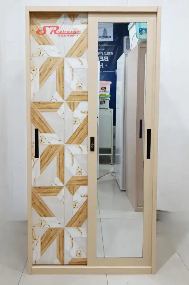 Berbagai Motif Lemari Pakaian Besi Olymsteel Uk 90 Murah Jogja (Ars)