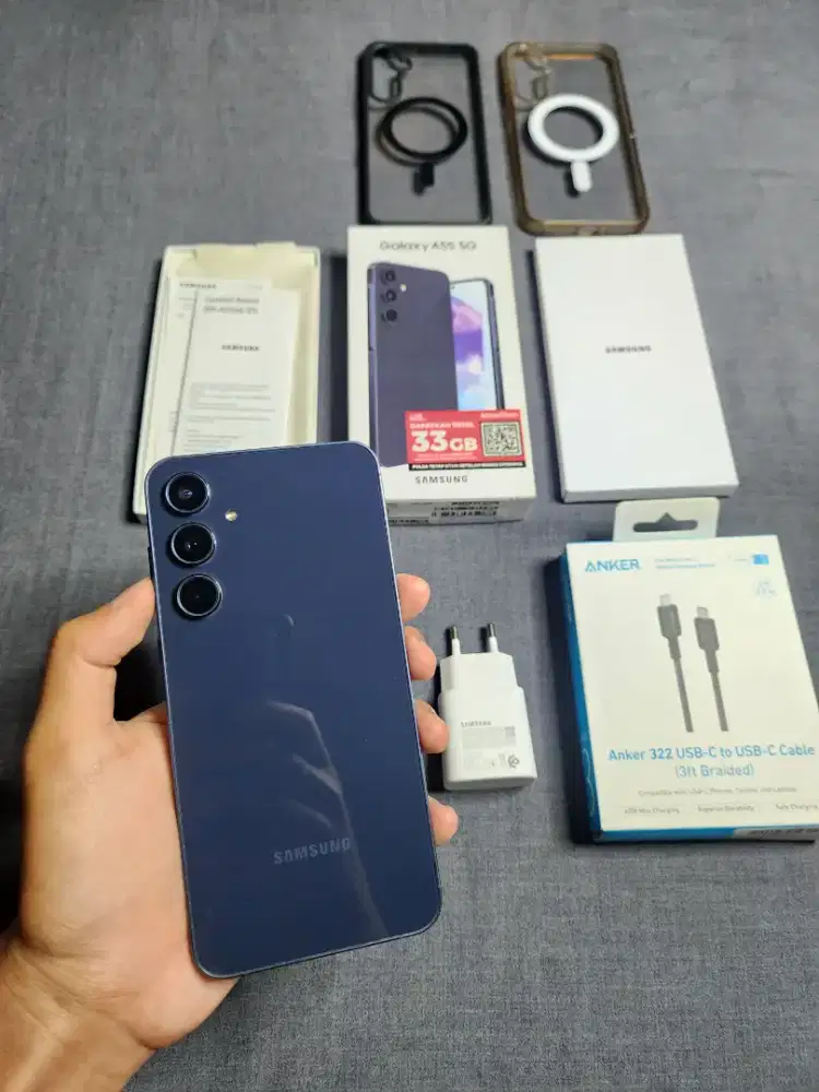 Galaxy A55 5g 12/256 Fullset sampe nota