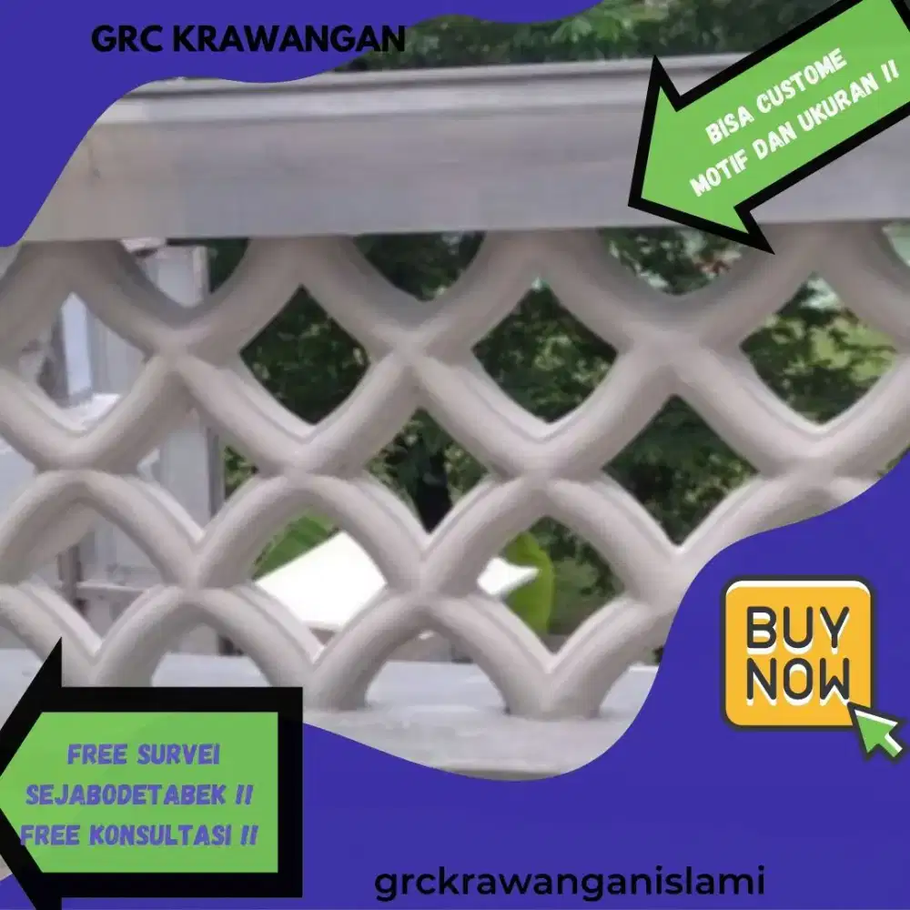 Lisplang Profil Pilar Mahkota Finishing Halus Siap Pasang