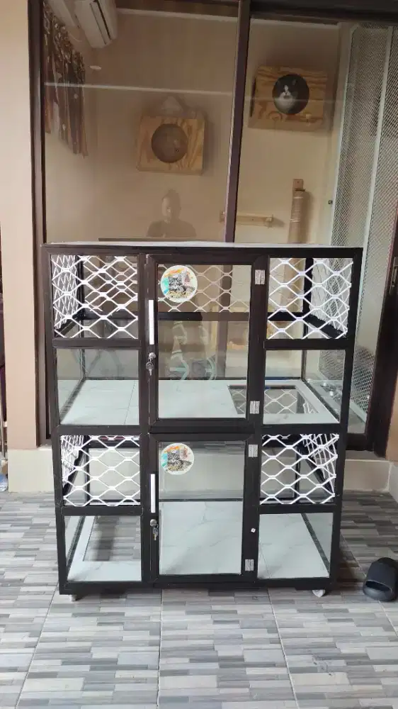 Kandang kucing aluminium