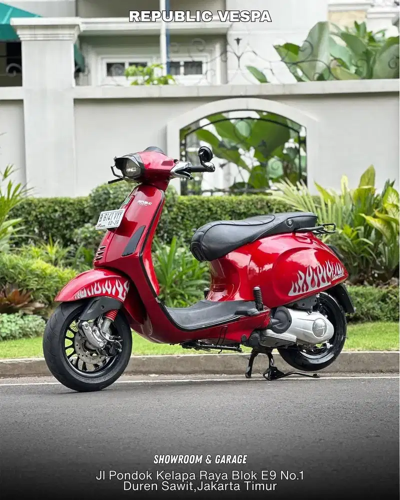 PIAGGIO VESPA SPRINT 150 3V IE TH 2014 WARNA RED SCARLATTO