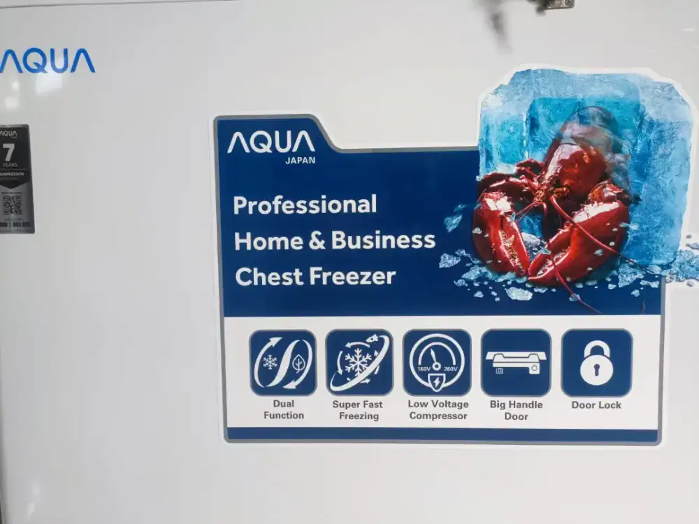 Freezer Merk AQUA type AQF- 200 (W) (D)