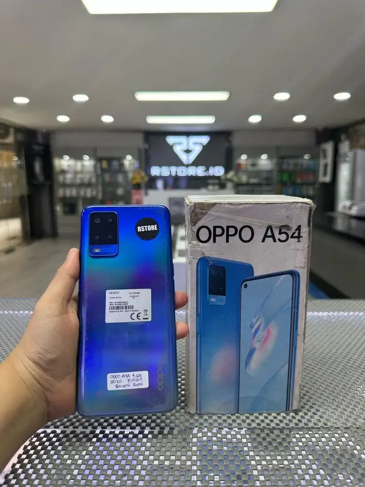 Oppo a54 4/64Gb fullset, ex garansi resmi/indonesia