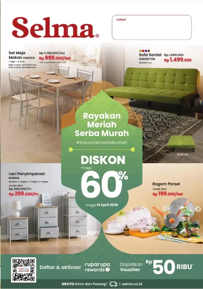 SELMA SUPER SALE – DISKON HINGGA 60% + BONUS VOUCHER!
