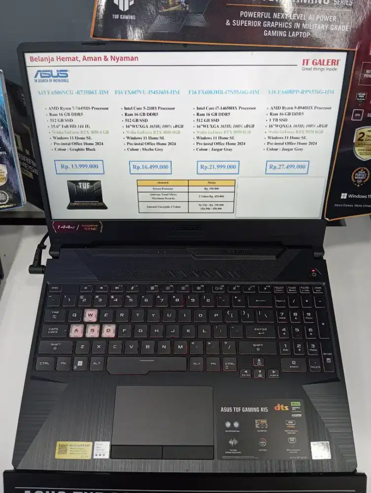 KREDIT LAPTOP ASUS AI5 FA506NCG-R735B6T-HM