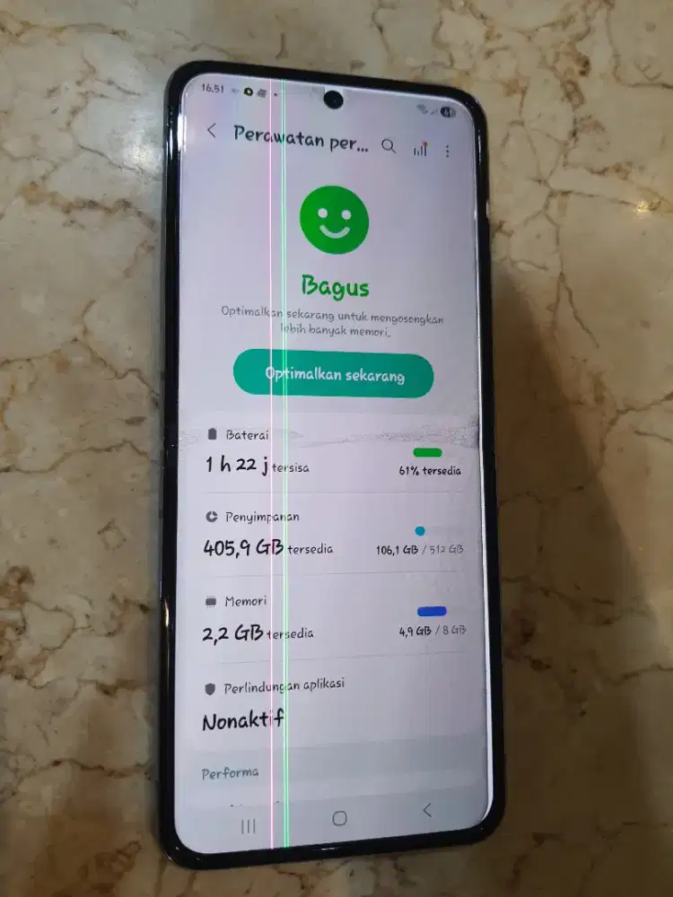 Samsung Z Flip4 Ram 8+8/512 minus garis kesing mulus