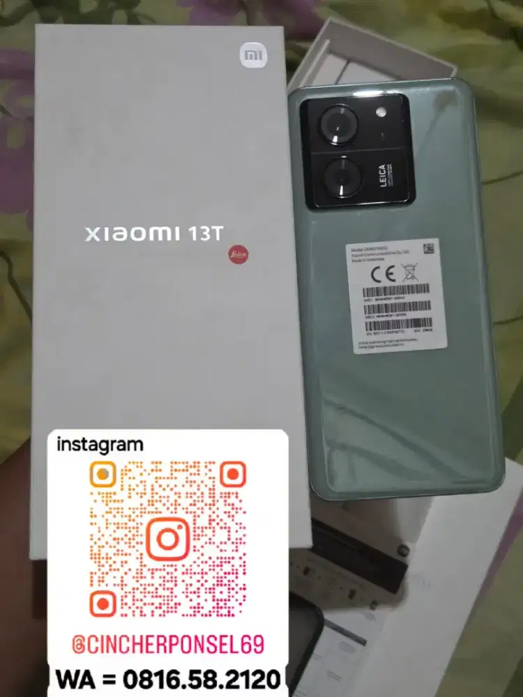 Jual hp siap pakai Xiaomi 13T 12/256 5g mulus likenew istimewa