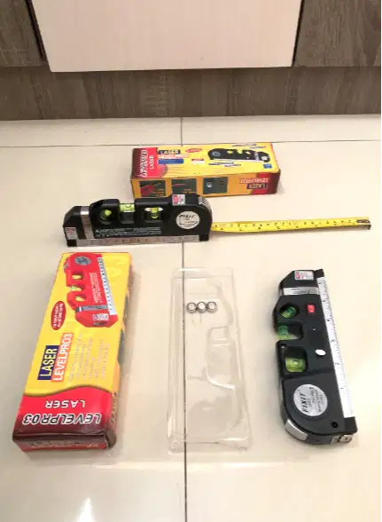 Meteran Penggaris Konstruksi Bangunan 250cm Panjang 250 cm Laser Fix 1