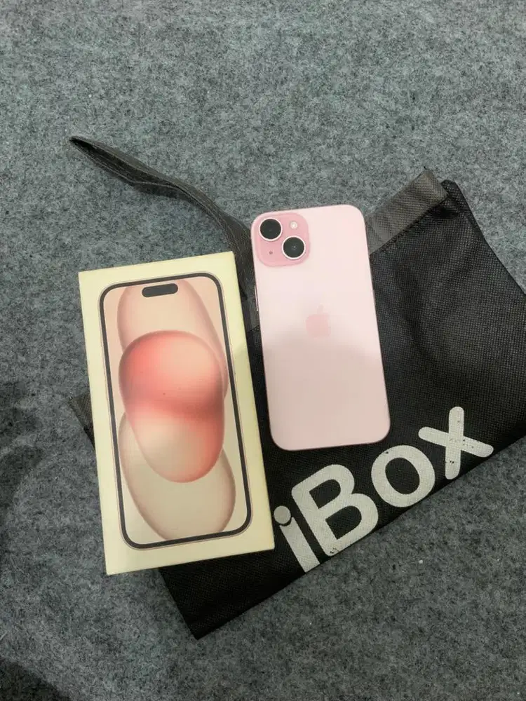 iPhone 15 128GB Ibox Mulus fullset Ori