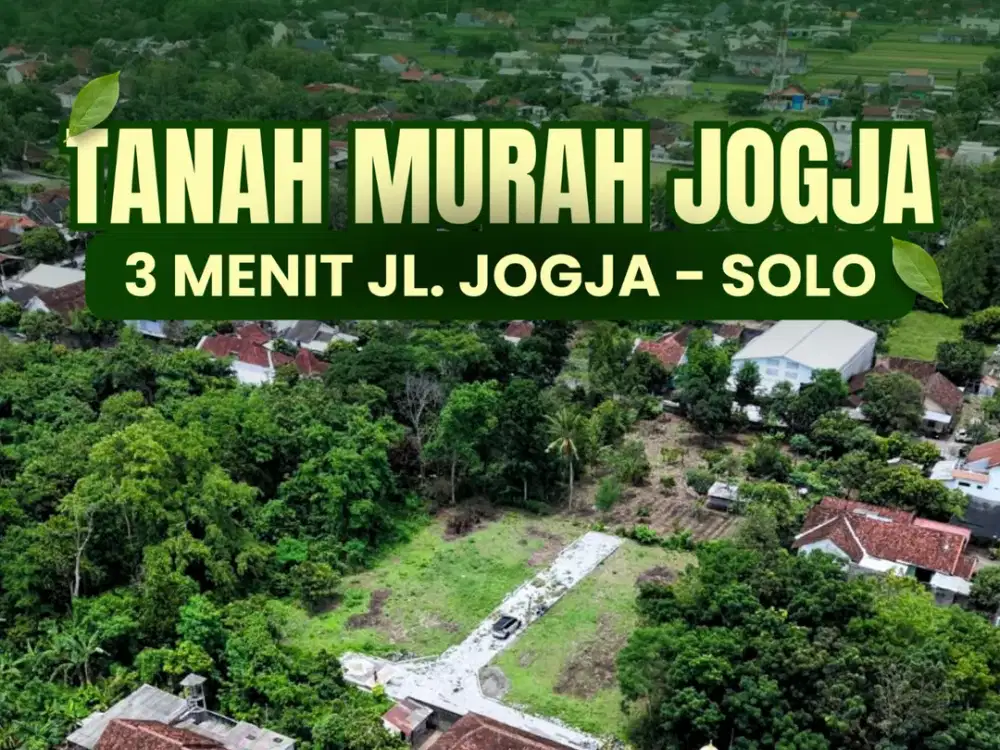 Dekat Jalan Jogja Solo, Dijual Tanah Di Kalasan Siap Bangun