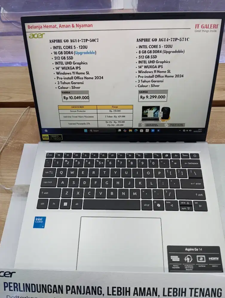 KREDIT LAPTOP ACER ASPIRE GO AG14-72P-50C7