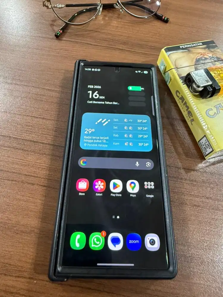 Samsung Fold 6 12/256 Lengkap Mulus 99,9% Bekas Garansi Sein