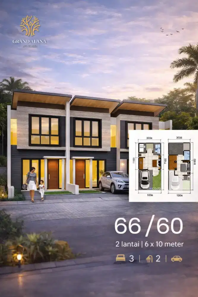 Hunian Baru di Grand Alana Wonorejo | Dekat MERR | Free Biaya