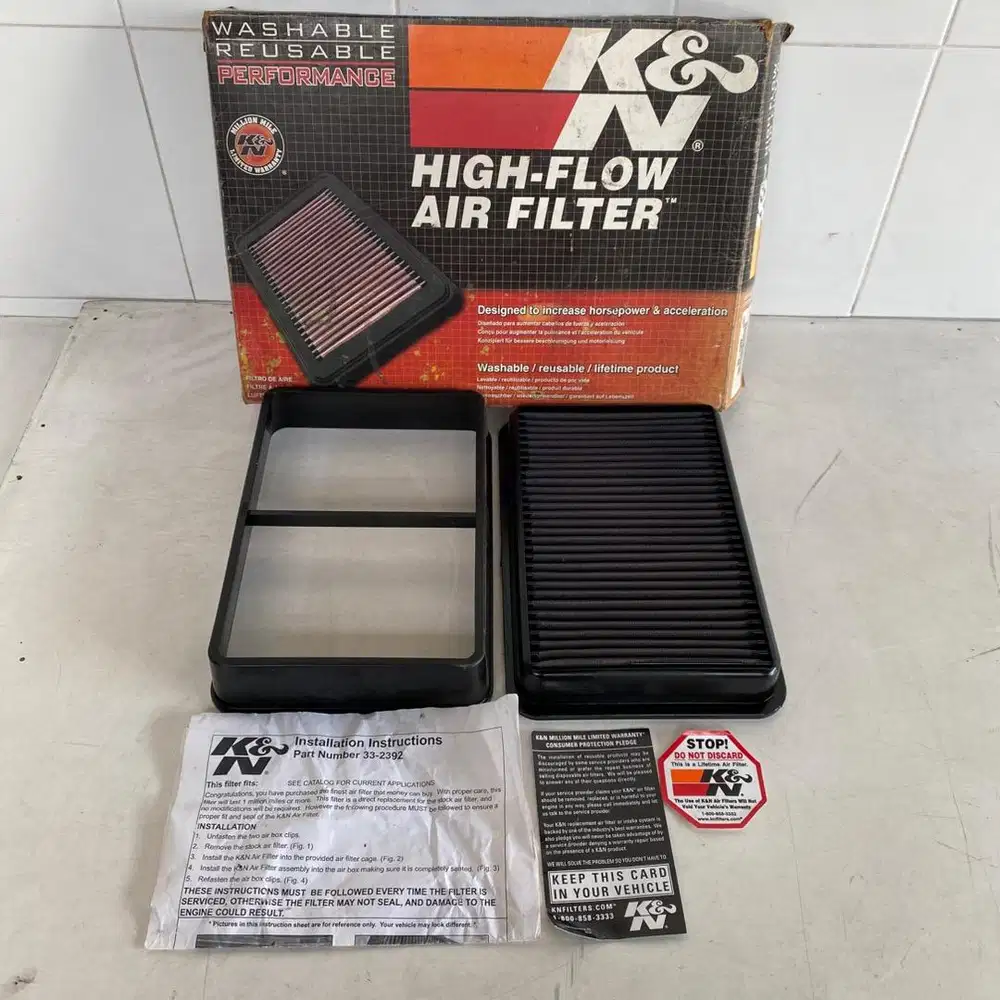 KNN Mitsubishi Outlander Delica Lancer EX Air Filter Udara Mesin K&N