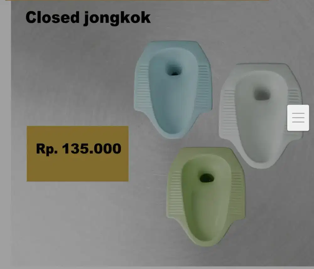 Closed Jongkok Berkualitas