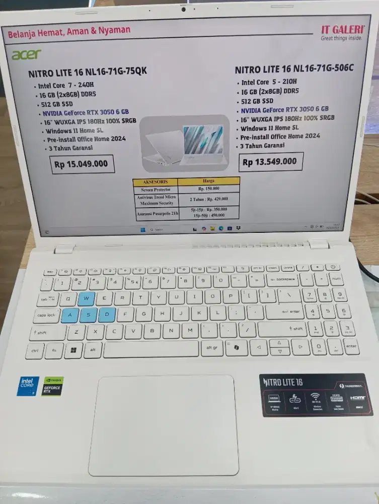 KREDIT LAPTOP ACER NITRO LITE 16 NL16-71G-506C