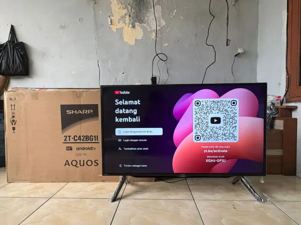 Jual tv LED digital android 43in merk sharp