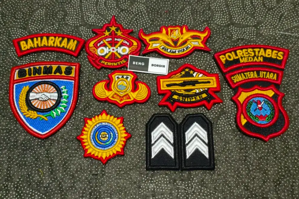 Jasa bordir,bordir satuan bordir timbul