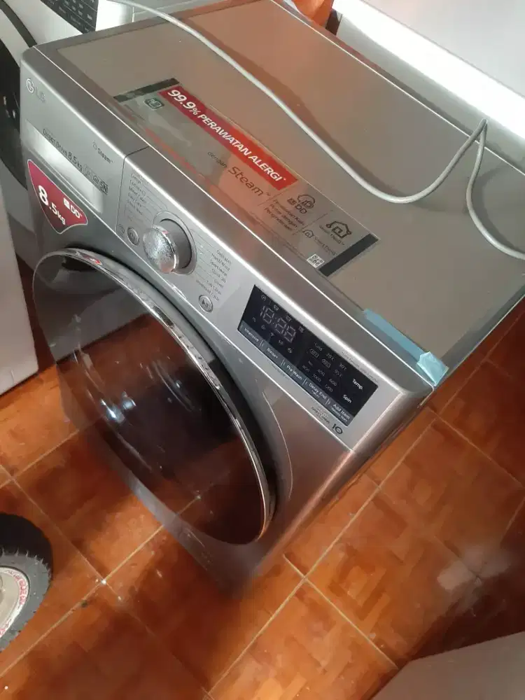 Mesin cuci 8.5kg lg inverter normal