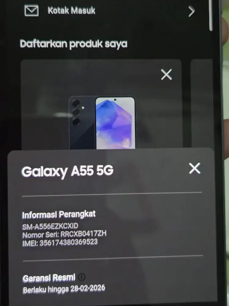 Jual hp samsung A55 8/256 5g istimewa grns resmi sein MASIH JALAN