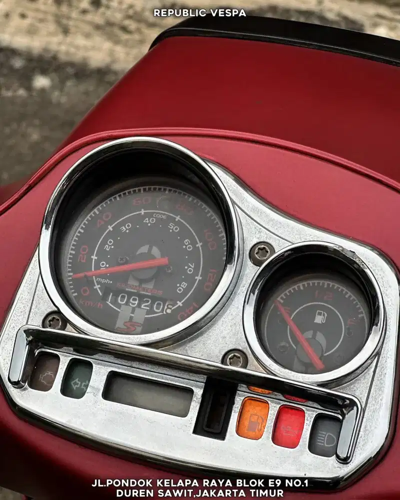 DIJUAL CEPAT! PIAGGIO VESPA S 125 IGET TAHUN 2018 WARNA MERAH DOFF (PE