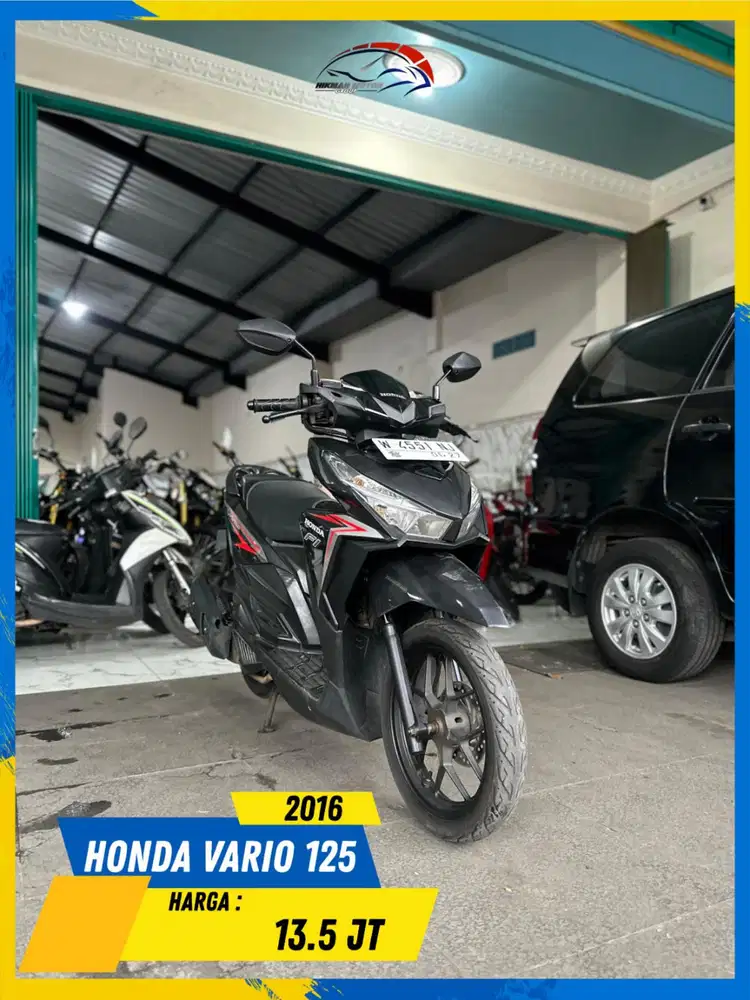 HONDA VARIO 125 2016 PLAT W NDANG SATSET HIKMAH MOTOR KEPUH MALANG