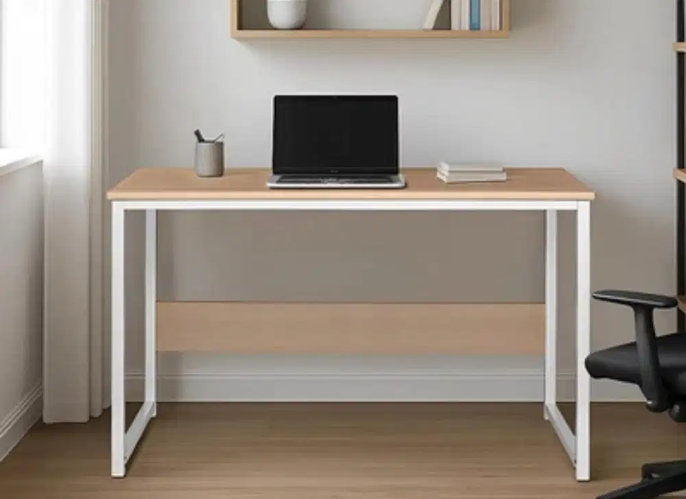 Archy Metal Desk Meja Kantor 120cm Oak