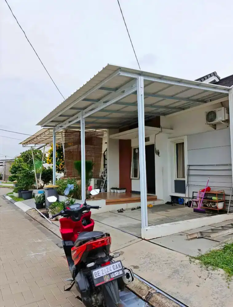 Pasang kanopi baja ringan